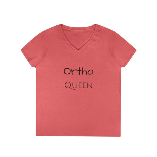 Ortho Queen V-Neck T-Shirt — Funny Ortho Tee