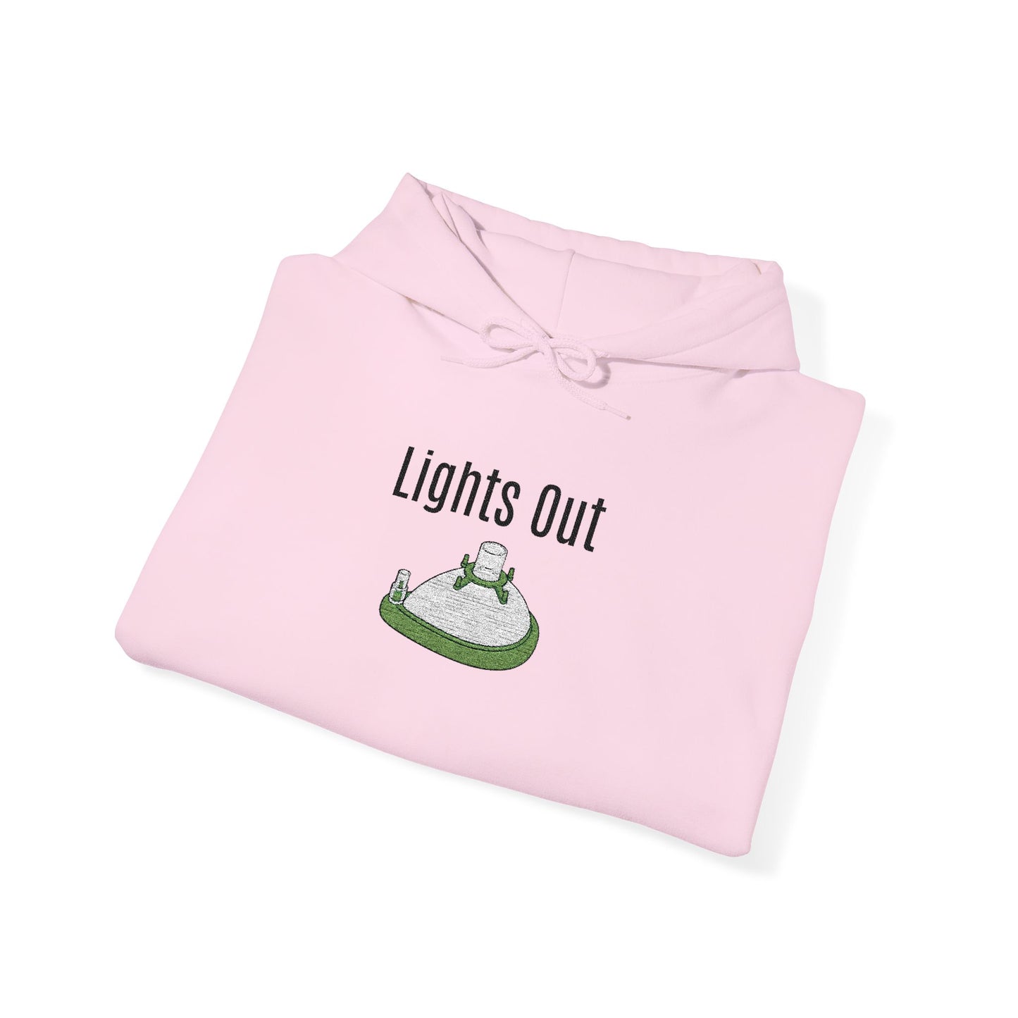 "Lights Out" Embroidered Anesthesia Hoodie
