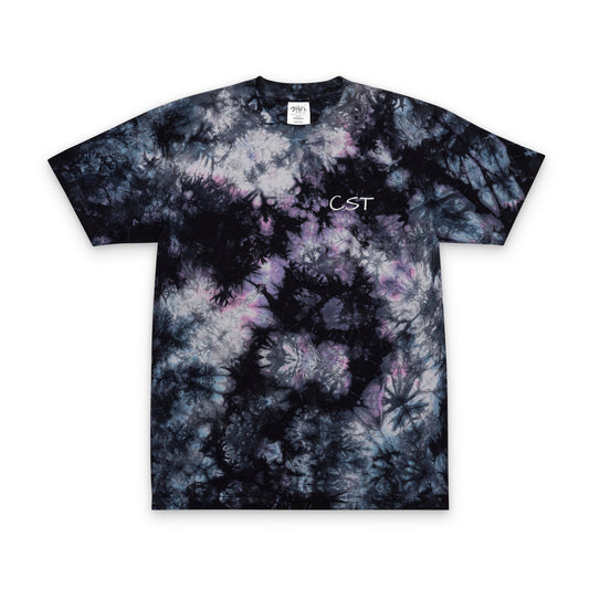 Embroidered "CST" Tie-Dye Oversized Tee
