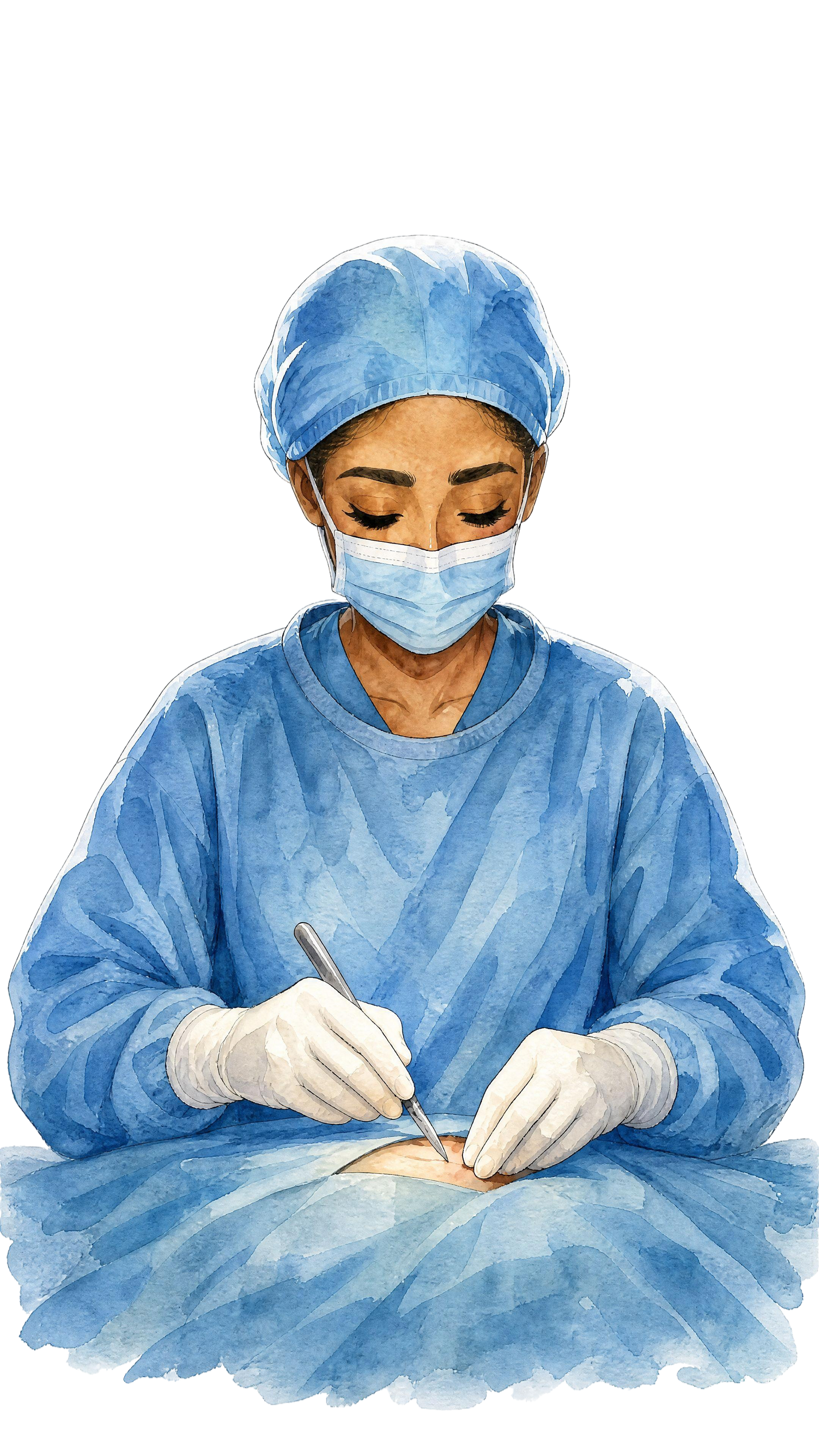 Surgeon Watercolor Ceramic Mug — Surgical Team Coffee Cup (11oz, 15oz)