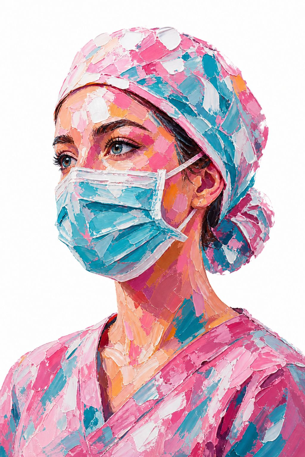 Textured Paint Surgical Nurse Ceramic Mug — 11oz & 15oz