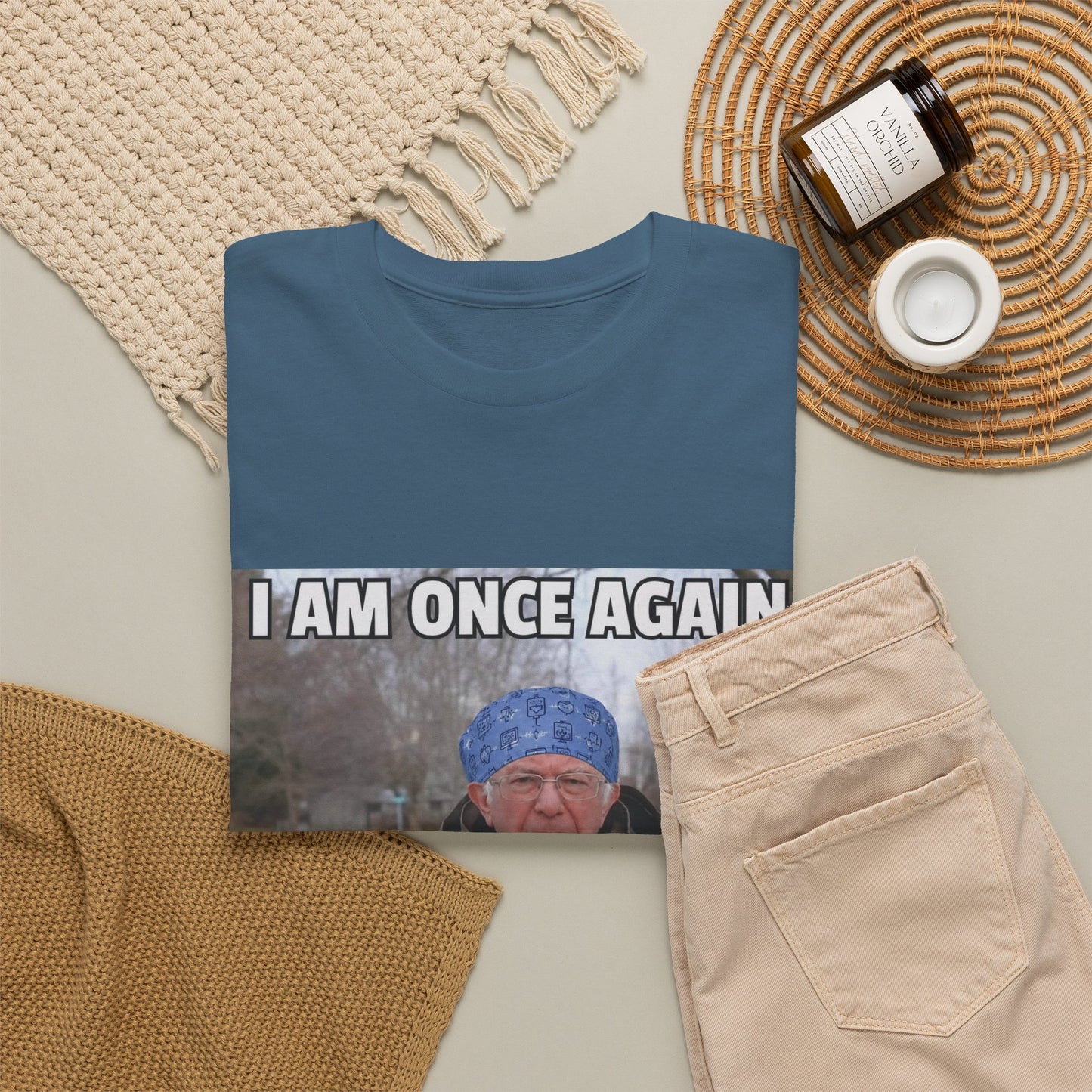 I Am Once Again Asking For A Flip Room T-Shirt | Bernie Meme Tee