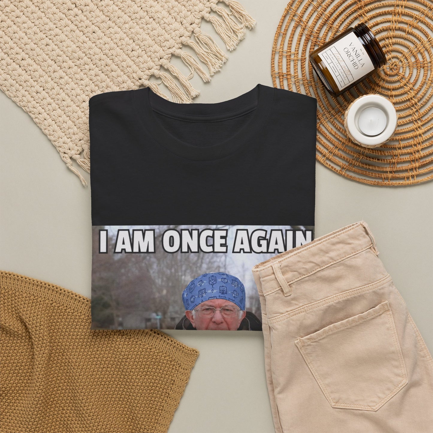 I Am Once Again Asking For A Flip Room T-Shirt | Bernie Meme Tee