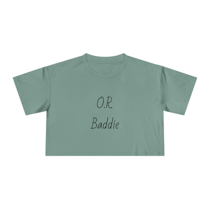 O.R. Baddie Women's Crop Tee — Surgical Nurse Crop Top
