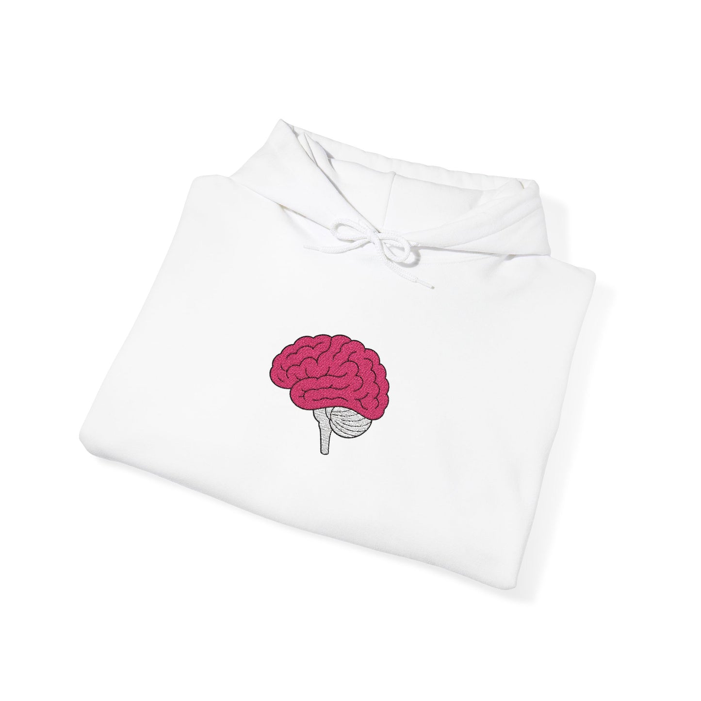 Anatomical Brain Embroidered Hoodie