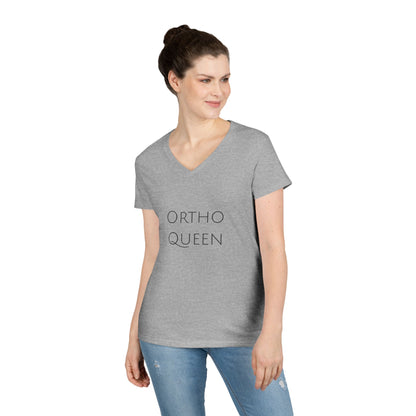 Ortho Queen V-Neck T-Shirt — Funny Ortho Tee