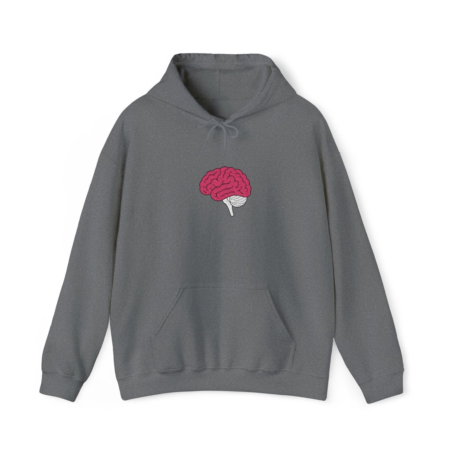 Anatomical Brain Embroidered Hoodie