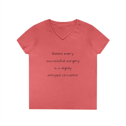 Funny Circulator V-Neck T-Shirt