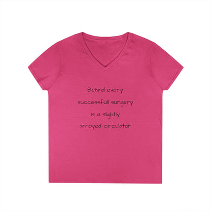 Funny Circulator V-Neck T-Shirt