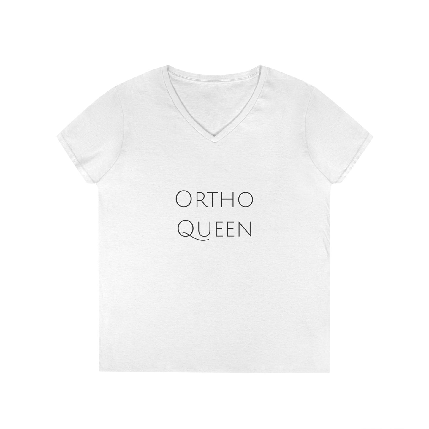 Ortho Queen V-Neck T-Shirt — Funny Ortho Tee