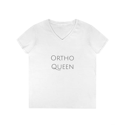 Ortho Queen V-Neck T-Shirt — Funny Ortho Tee