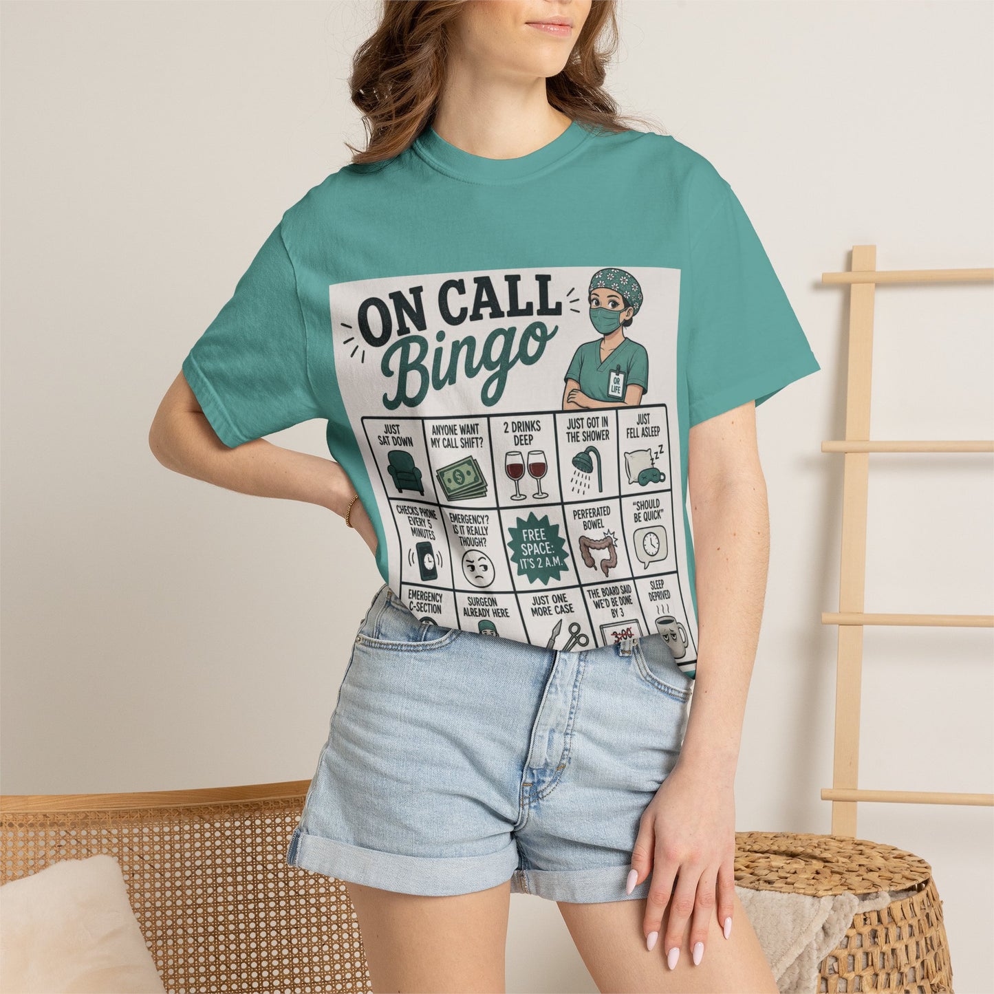 On Call Bingo T-shirt | Operating Room Humor Tee