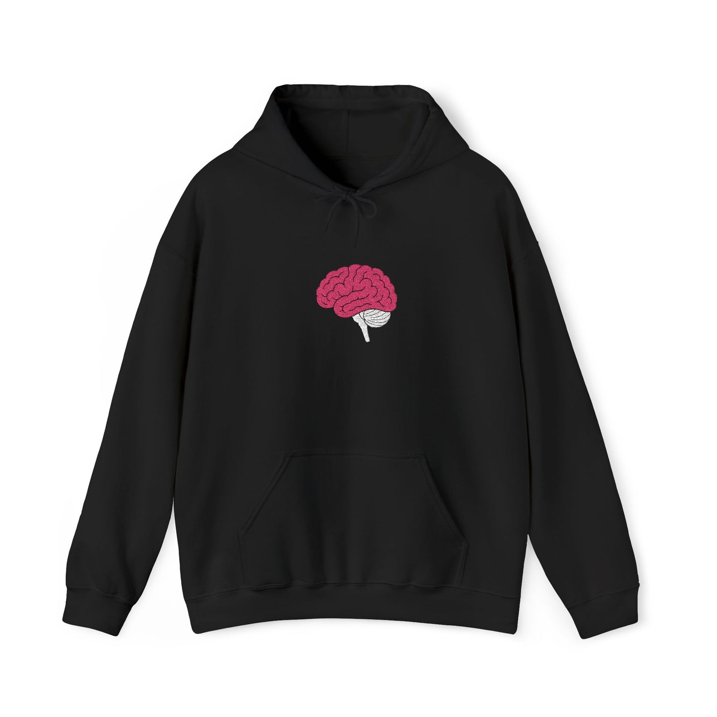 Anatomical Brain Embroidered Hoodie