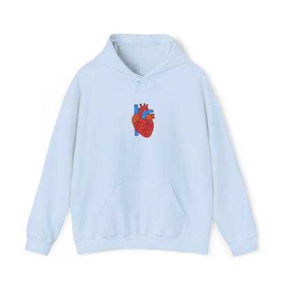 Embroidered Anatomical Heart Hoodie