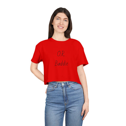 O.R. Baddie Women's Crop Tee — Surgical Nurse Crop Top
