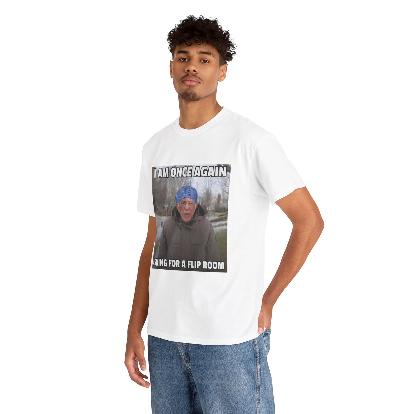 I Am Once Again Asking For A Flip Room T-Shirt | Bernie Meme Tee