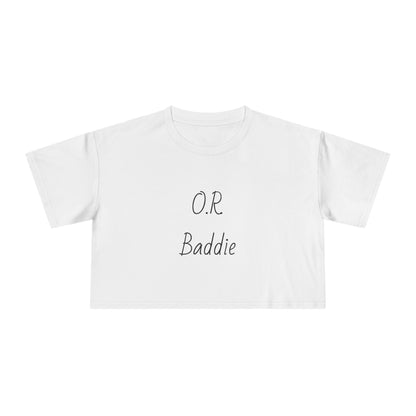 O.R. Baddie Women's Crop Tee — Surgical Nurse Crop Top