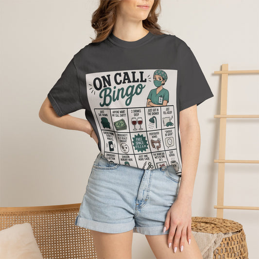 On Call Bingo T-shirt | Operating Room Humor Tee