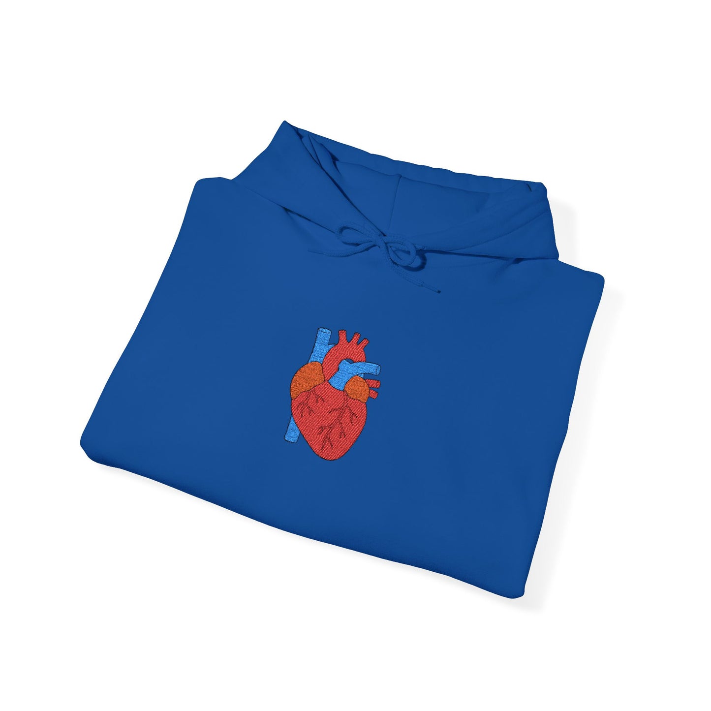 Embroidered Anatomical Heart Hoodie