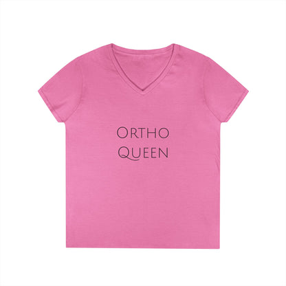 Ortho Queen V-Neck T-Shirt — Funny Ortho Tee