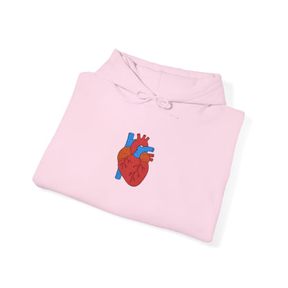 Embroidered Anatomical Heart Hoodie