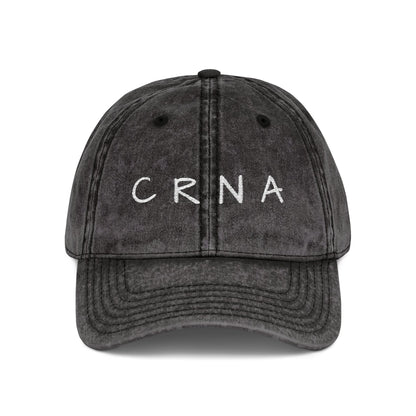 Embroidered "CRNA" Vintage Cap