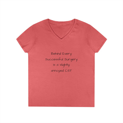 Funny CST V-Neck T-Shirt