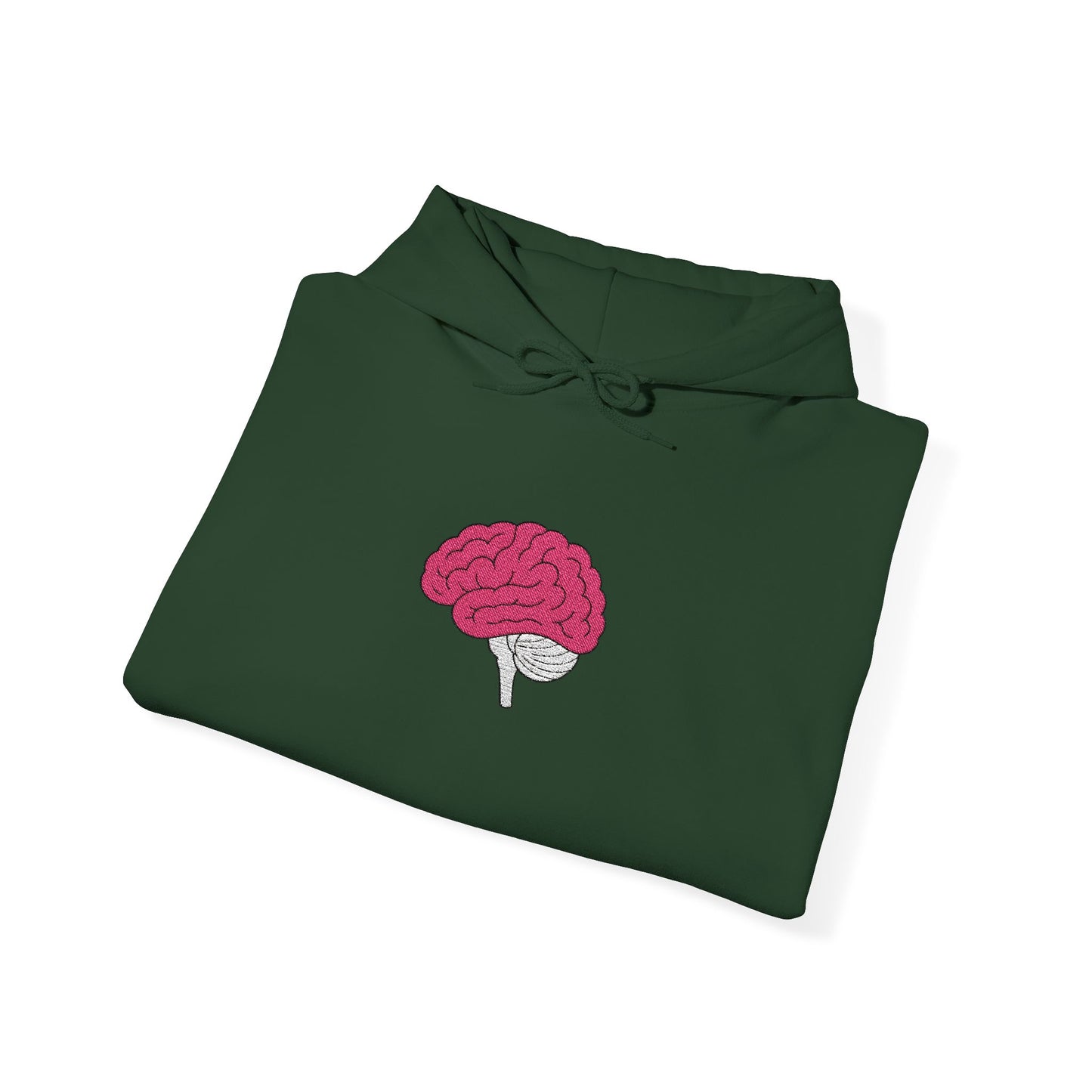 Anatomical Brain Embroidered Hoodie