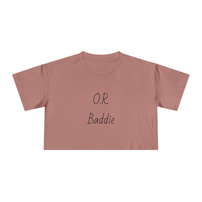 O.R. Baddie Women's Crop Tee — Surgical Nurse Crop Top