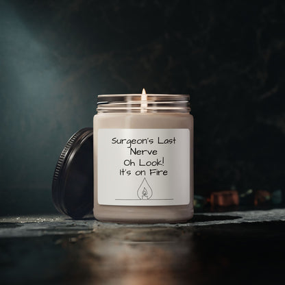Surgeon’s Last Nerve Scented Soy Candle — Funny Medical Gift, 9oz
