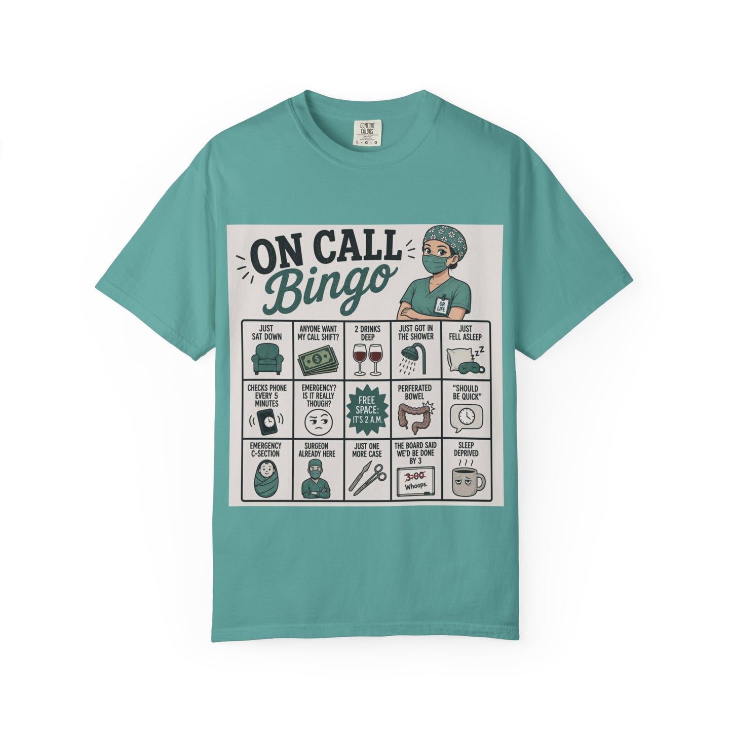 On Call Bingo T-shirt | Operating Room Humor Tee