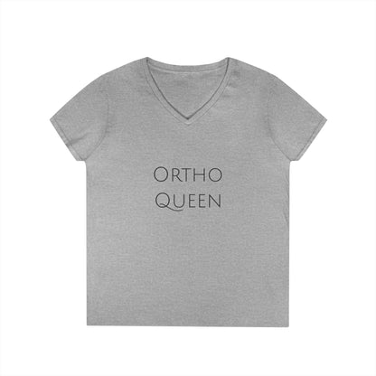 Ortho Queen V-Neck T-Shirt — Funny Ortho Tee