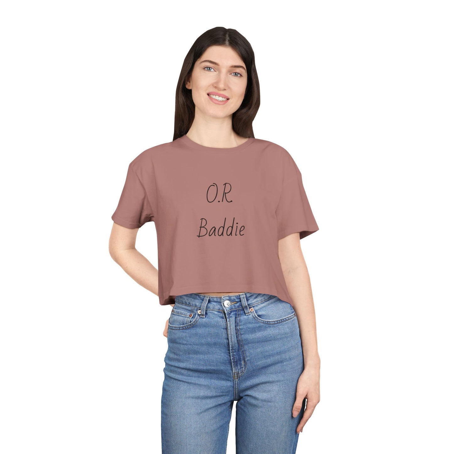 O.R. Baddie Women's Crop Tee — Surgical Nurse Crop Top