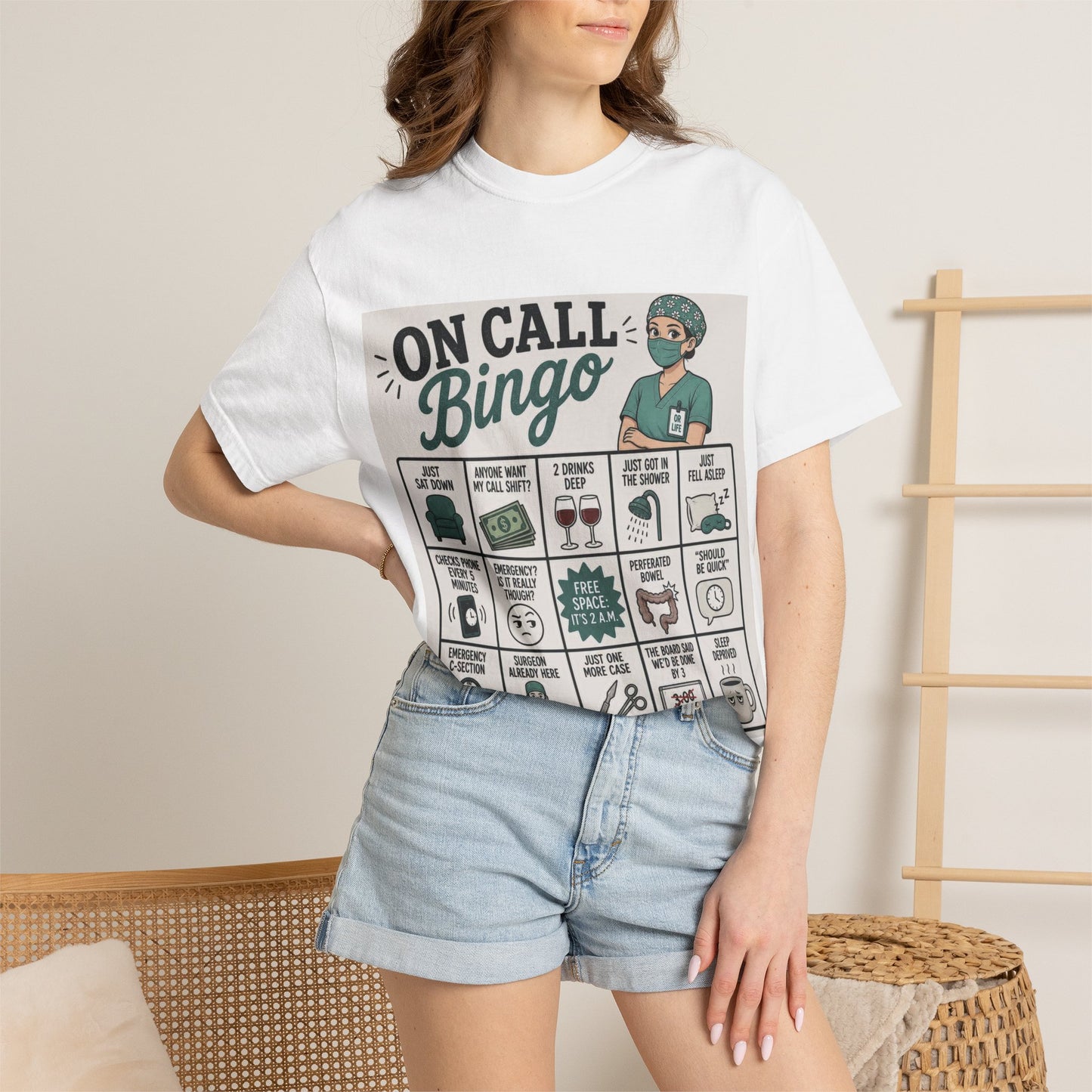 On Call Bingo T-shirt | Operating Room Humor Tee