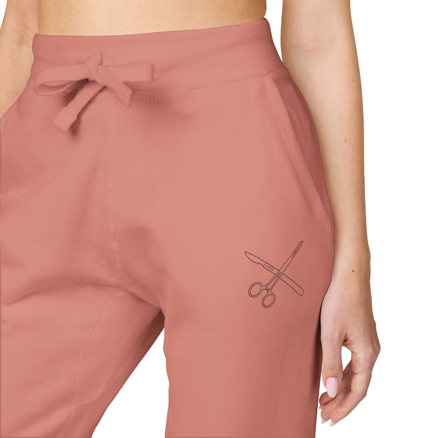 Embroidered Surgical Instruments Fleece Sweatpants
