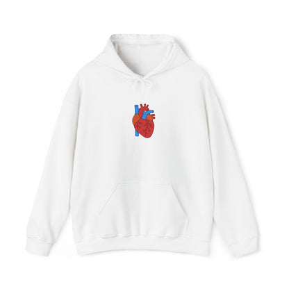 Embroidered Anatomical Heart Hoodie