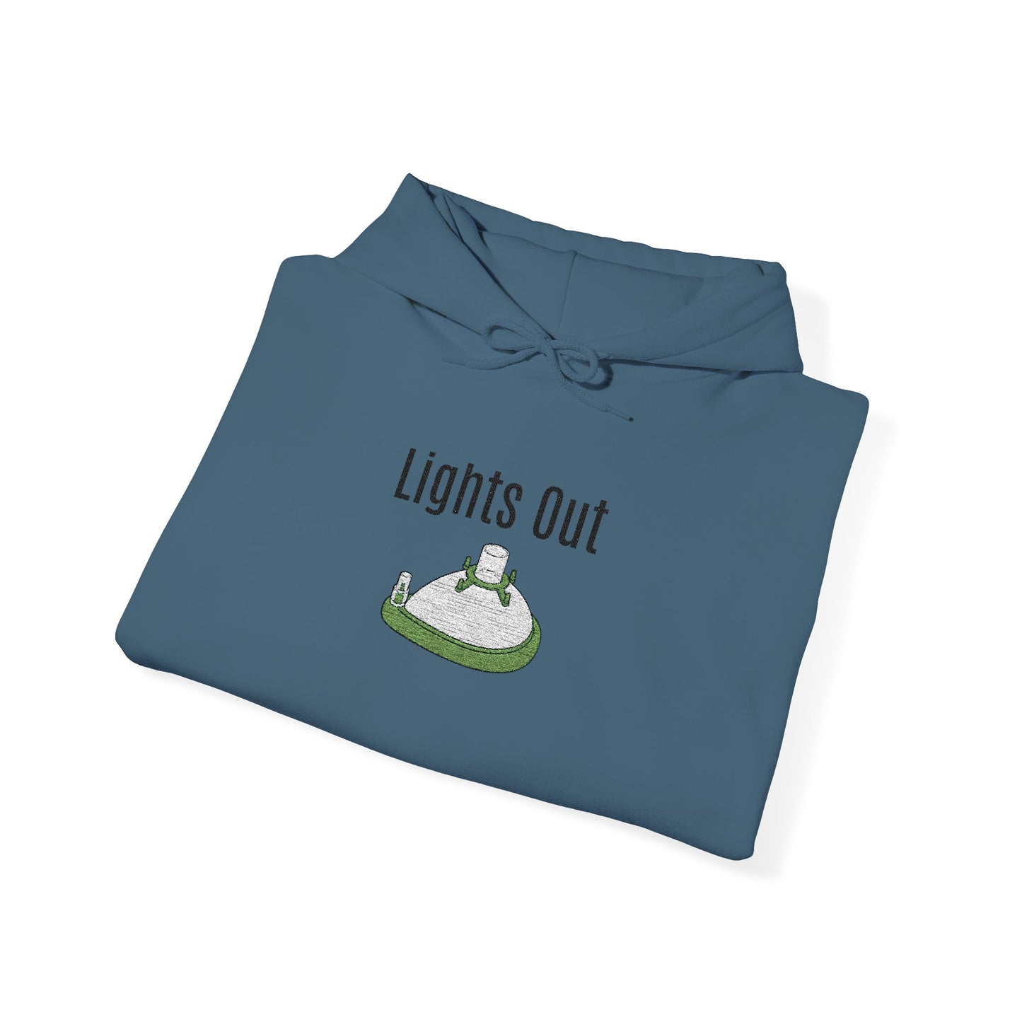 "Lights Out" Embroidered Anesthesia Hoodie