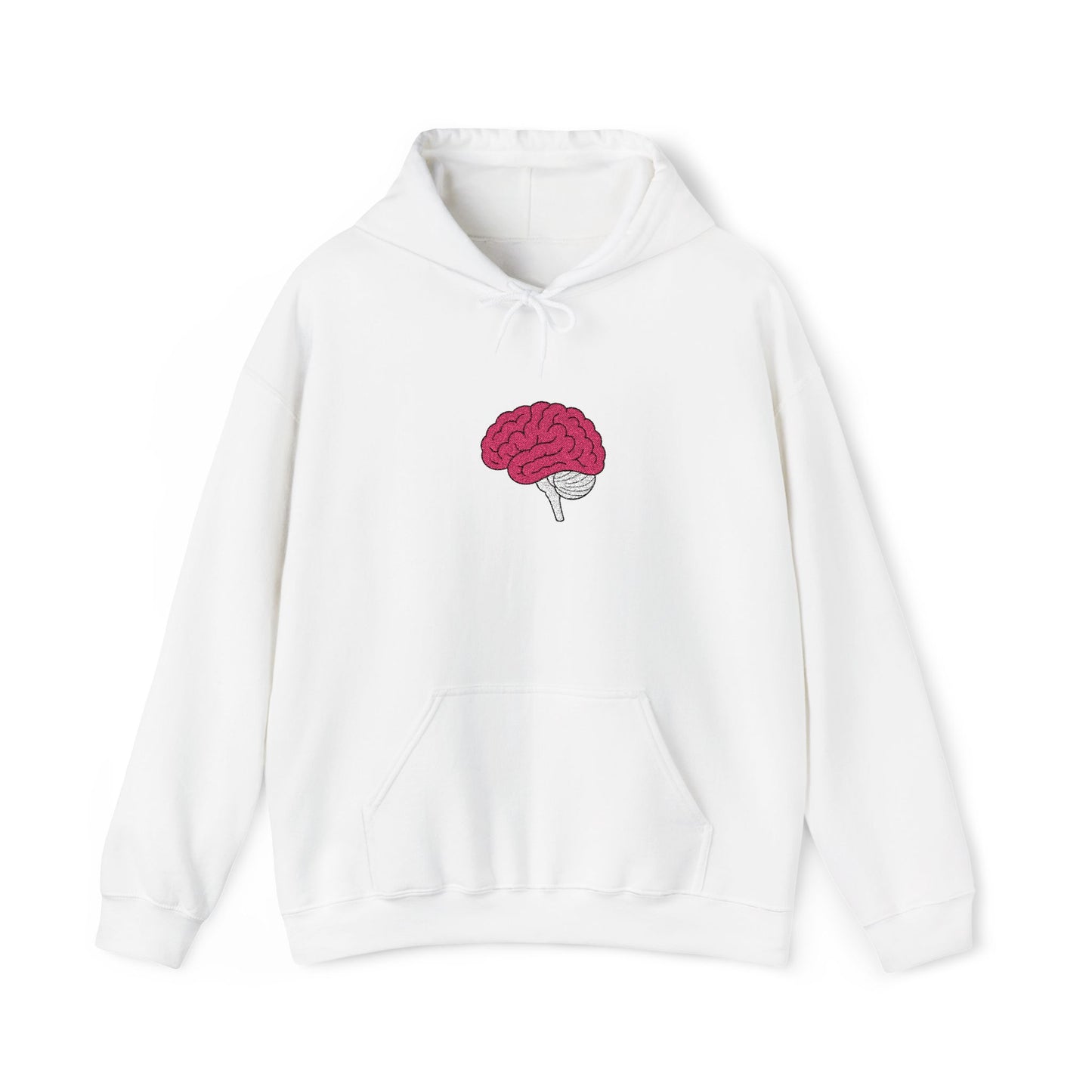 Anatomical Brain Embroidered Hoodie