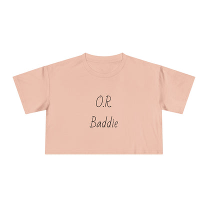 O.R. Baddie Women's Crop Tee — Surgical Nurse Crop Top
