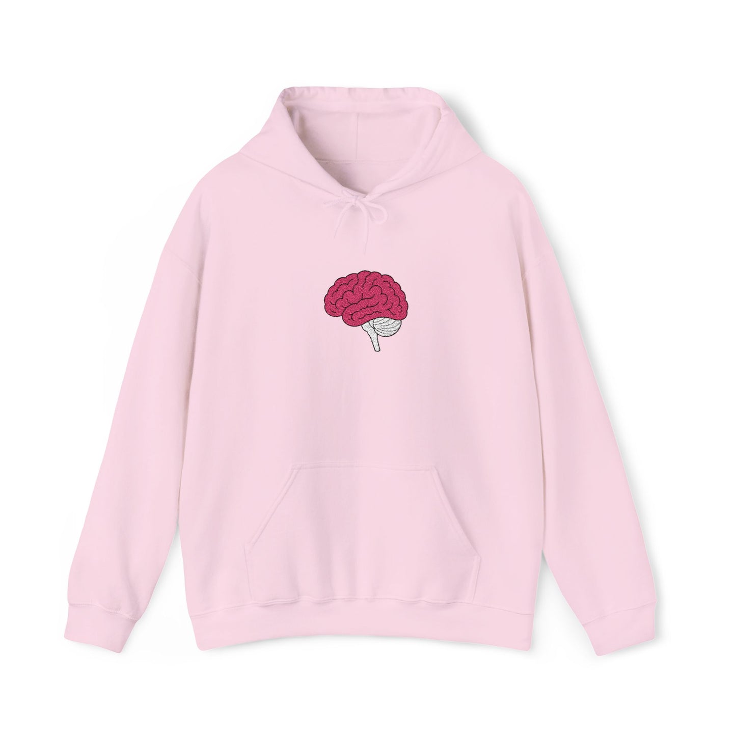 Anatomical Brain Embroidered Hoodie