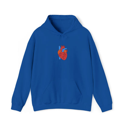 Embroidered Anatomical Heart Hoodie