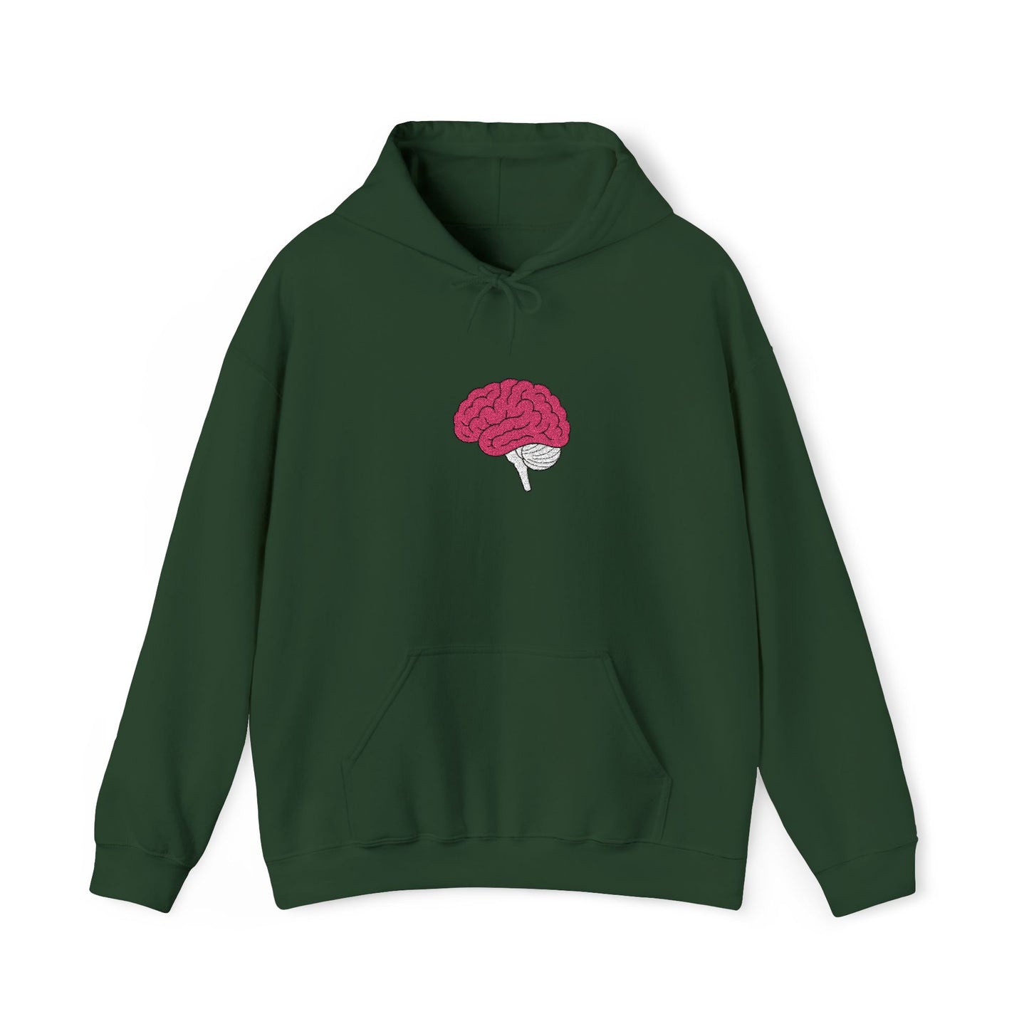 Anatomical Brain Embroidered Hoodie