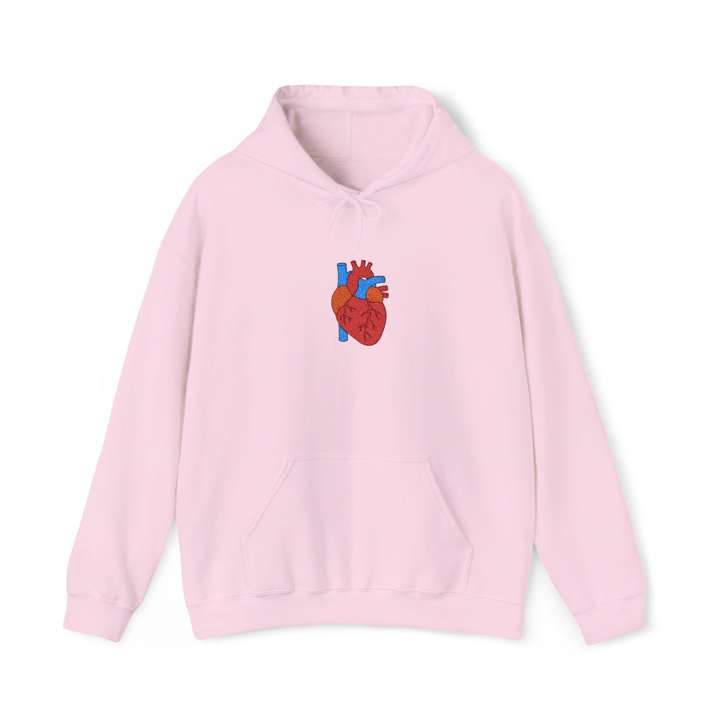 Embroidered Anatomical Heart Hoodie