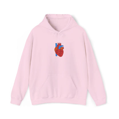Embroidered Anatomical Heart Hoodie