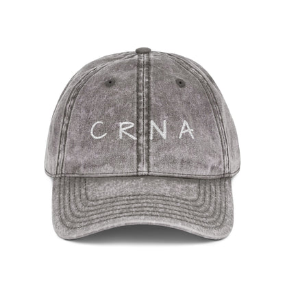 Embroidered "CRNA" Vintage Cap