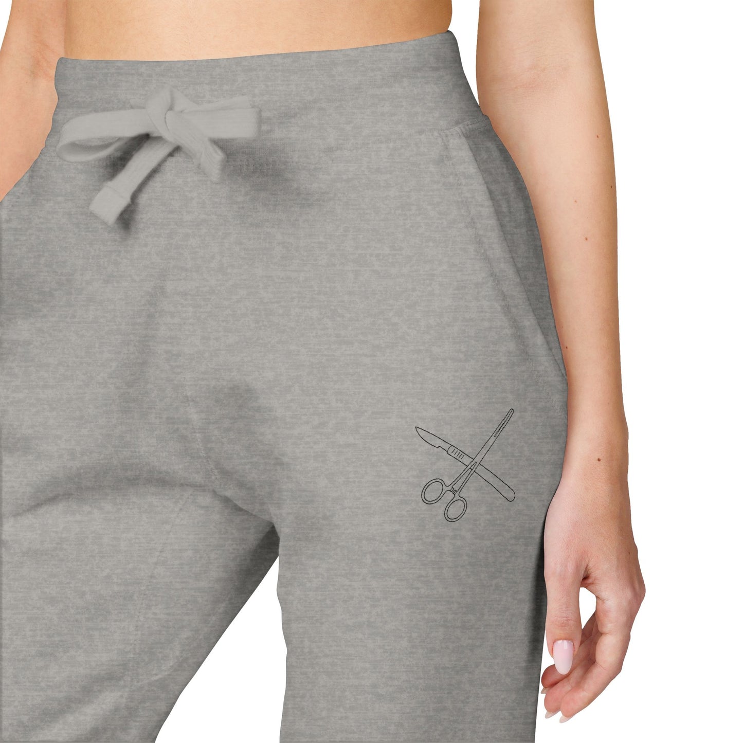 Embroidered Surgical Instruments Fleece Sweatpants