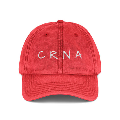 Embroidered "CRNA" Vintage Cap
