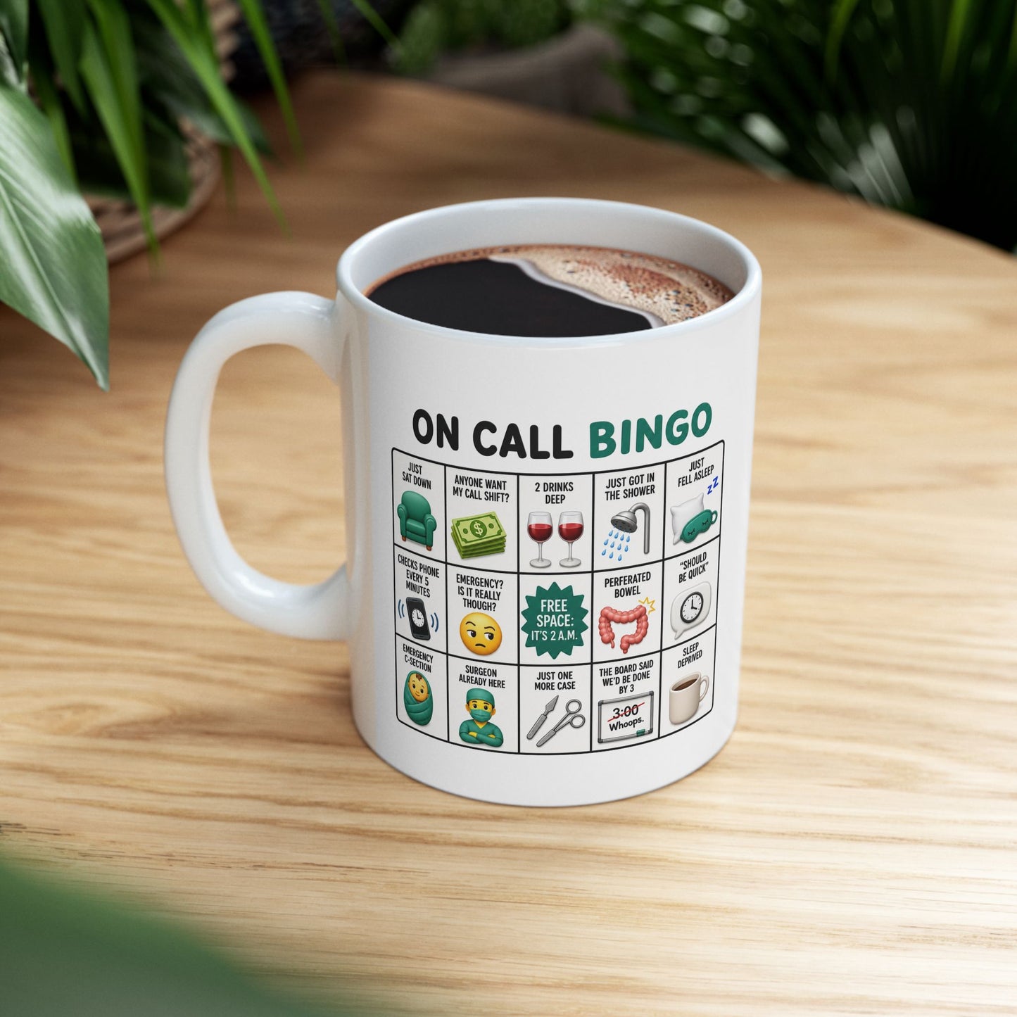 On Call Bingo Mug