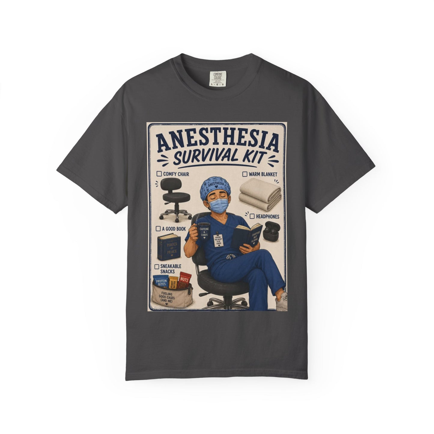 Anesthesia Survival Kit T-shirt | Nurse Anesthetist OR Student CRNA Tee