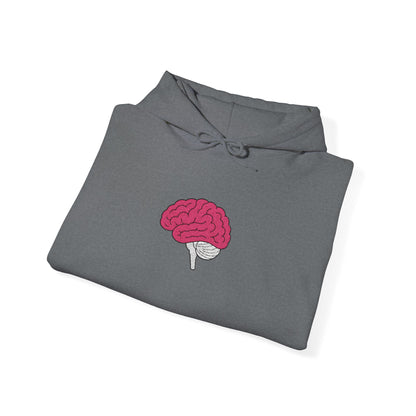 Anatomical Brain Embroidered Hoodie